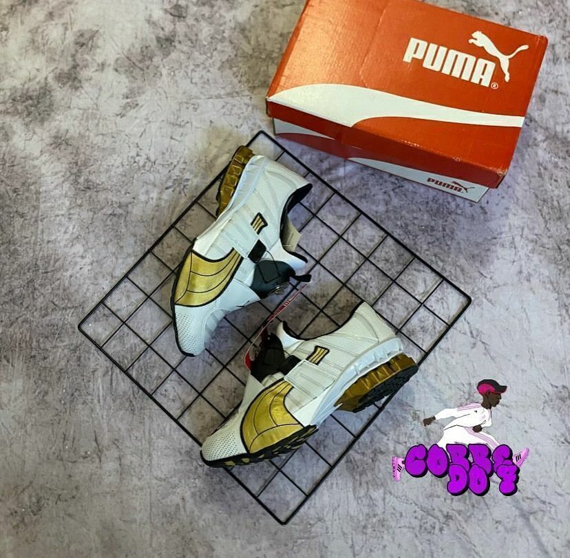 Puma disc branco e dourado best sale