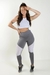 Calça Legging com Detalhes Assimétricos + Top tomara que Caia + Regatinha em Tela Dry Conjunto Fitness | REF: FRD5