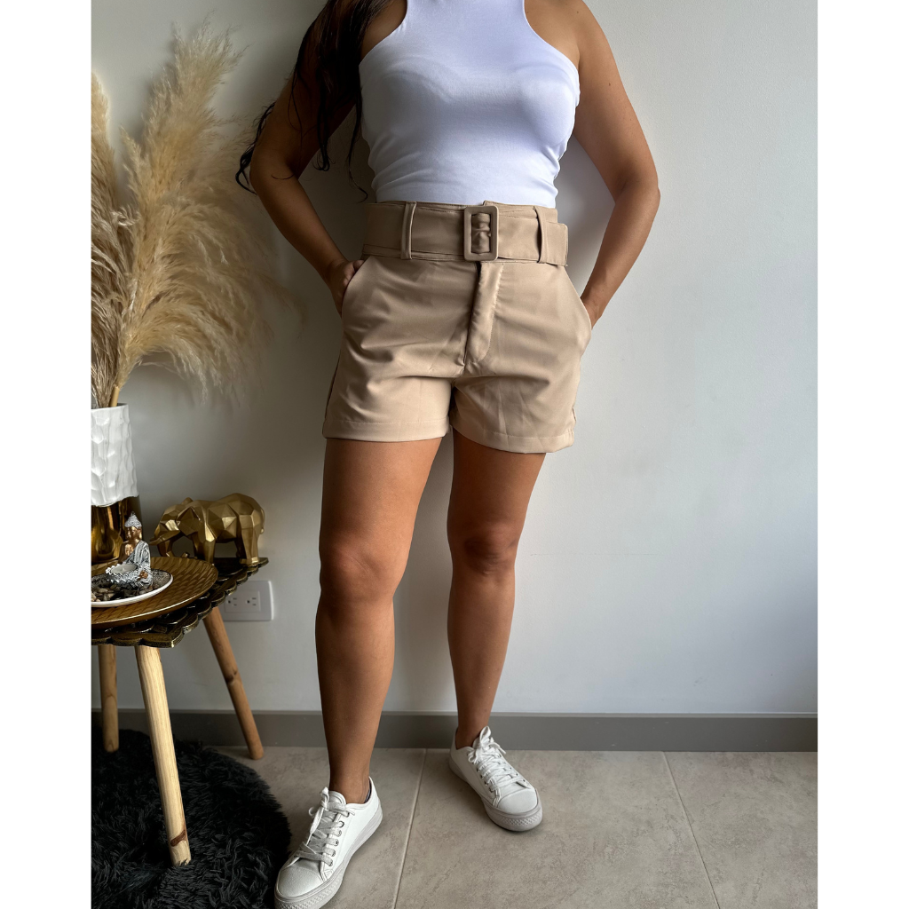 Short con correa discount