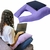 Mesa Almofada de Colo para Notebook, Refeição, Leitura com Bandeja e Apoio / descanço de braço Macia Ergonômica Multifuncional - Lilas