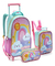 Kit Mochila De Rodinha Infantil Meninas Escolar Sorvete G na internet