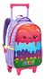 Kit Mochila De Rodinha Infantil Meninas Escolar Sorvete G - comprar online