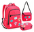 Kit Mochila Juvenil Luxo Teen Feminina Grande Patches