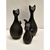 Trio Gato em Cerâmica para Decoração - Boutique da Kasa