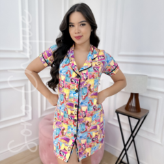 Chemise Americana Curta - Princesas Disney