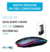 Mouse sem Fio Receptor Usb 1600 Dpi com Led RGB Knup - KP-MU013 na internet