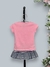 Conjunto feminino baby blusa e saia - comprar online