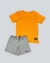 Conjunto Infantil Maculino Meninos Camiseta e Shorts Casual Primavera Verão