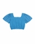 Blusa Cropped Infantil Juvenil Feminina em Viscolinho