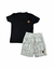 Conjunto Masculino Infantil Red water preto com short listrado - comprar online