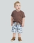 Conjunto Infantil Masculino Blusa e Shorts Tactel Primavera Verão