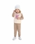 Conjunto Infantil Feminino Blusa em Pelo Sherpa e Calça em Moletom Peluciado