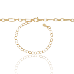 Choker Elos 4 mm Dourada - Topazzi Semijoias