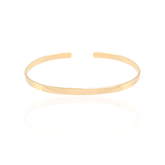 Bracelete Liso Flat Dourado