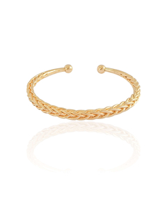 Bracelete Trançado 5 mm Dourado