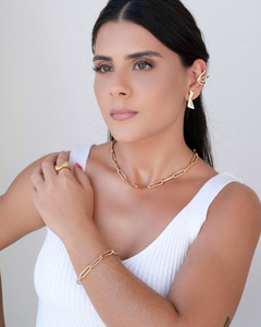 Choker Elos Ovais Dourado - comprar online