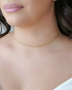 Choker Grumet 3.5 mm Banho Dourado - comprar online