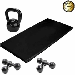 Kit Aeróbico Em Casa - Halter 4 Kg + Halter 2 Kg + Colchonete + Kettlebell emborrachado 4 kg na internet