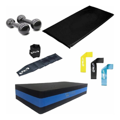 Caneleira 2 Kg+colchonete+kit Mini Band+peso 1 Kg+ Step - cheers Fitness