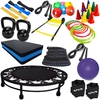 Kit Funcional c/ Mini Jump, escada e equipamentos fitness