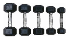 Imagem do Kit Dumbbell Sextavado Injetado c/ 10 Pares + Suporte