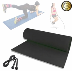 Imagem do Tapete Yoga Academia Pilates Studio Mat 1,20x0,50m + Corda