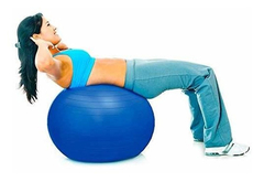 Imagem do Bola suíça Yoga funcional Abdominal Pilates com Bomba 55 cm