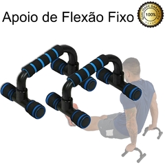 Apoio Barra Fixo P/ Flexão Suporte Chão + Kit elástico 5vias na internet