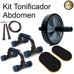 Roda Abdominal C/ Apoio Fixo Flexão Circuito C Corda e disco