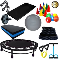 Kit Treino Funcional P/ Exercício Emagrecer Em Casa Completo