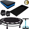 Kit Aeróbico Mini Jump + colchonete + Extensor + Step + Caneleira 1KG