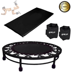 Cama Elástica Mini Jump + Colchonete + Caneleira 3 Kg