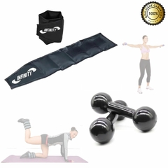 Kit Yoga Pilates Anel + Halter + Kit Faixa + Caneleira 1 Kg - comprar online