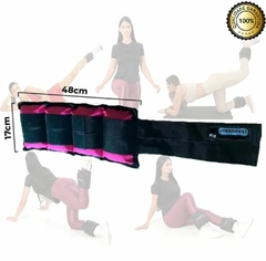 Cama Elástica Mini Jump Pink 32 Molas + Caneleira 5 Kg Pink na internet