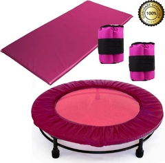 Kit Ginástica Rosa - Jump+colchonete+caneleira 3 Kg+capa - comprar online