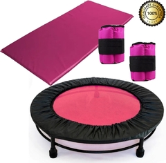 Imagem do Kit Ginástica Rosa - Jump+colchonete+caneleira 2 Kg+capa