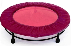 Cama Elástica Mini Jump Profissional Rosa + Capa Rosa +corda - cheers Fitness