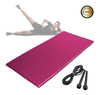 Kit Colchonete De Academia + Corda De Pular Em Pvc - Rosa