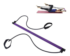 Kit Funcional Treino Pilates Yoga Extensor Barra Elástico na internet