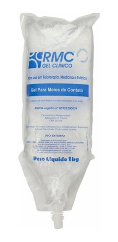 Kit Com 2 Gel Condutor Clinico P/ Ultrassom Incolor Bag 1kg