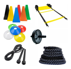 Kit Funcional C/ 14 Ítens Corda Naval + Escada +roda + Cone