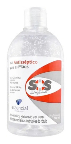 Álcool Em Gel 70% 500ml -com Anvisa Essencial Cosméticos