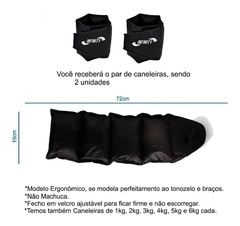 Kit Ginastica Colchonete, Tornozeleira 3kg, Halter 3kg COR:PRETO - Cheers Fitness