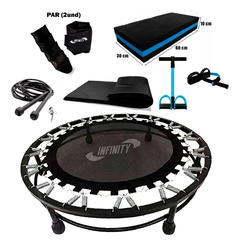 Kit Jump + Extensor+ Corda + Caneleira 2kg + Step +colchonete