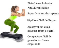 Imagem do Step Academia Exercícios Fit Ajustável Treino Aeróbica Saúde