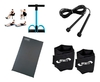 Kit Fitness Caneleira 3 Kg+ Corda Prof + Extensor + Colchonete