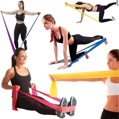 Kit 3 Faixas Elásticas Thera Band + Bola De Pilates 25cm - loja online