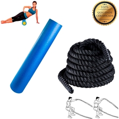 Rolo Fisioterapia / Foam Roller + Corda Naval Mts