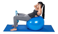 Bola 65cm De Pilates, Anel Tonificador standart, Tapete yoga pilates 1,20 E Faixa Mini Band média - comprar online