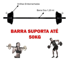 Kit Fitness Barra + 10kg de Anilha + Colchonete + 5 itens na internet